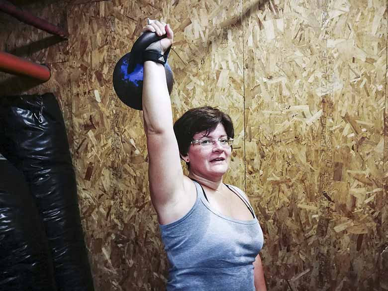 Marcsi és a kettlebell